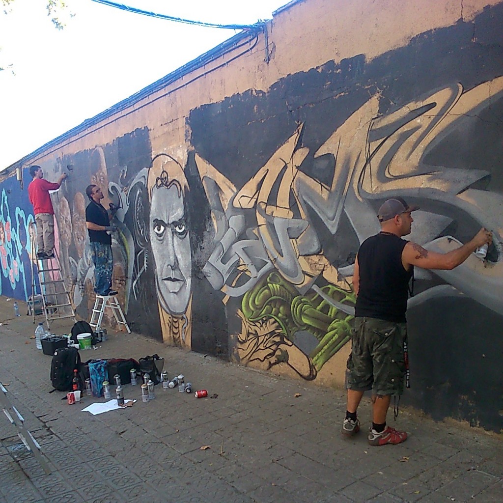 Graffiti jam in H.R. Giger ✙ Memoriam