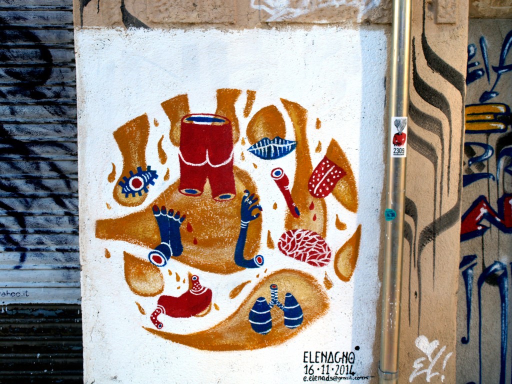 Arte Urbano, Elenagno, Barcelona, Digerible