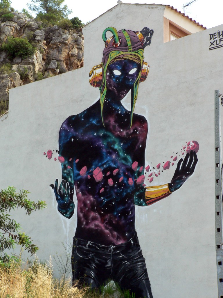 Deih, arte urbano Fanzara, Valencia, Digerible