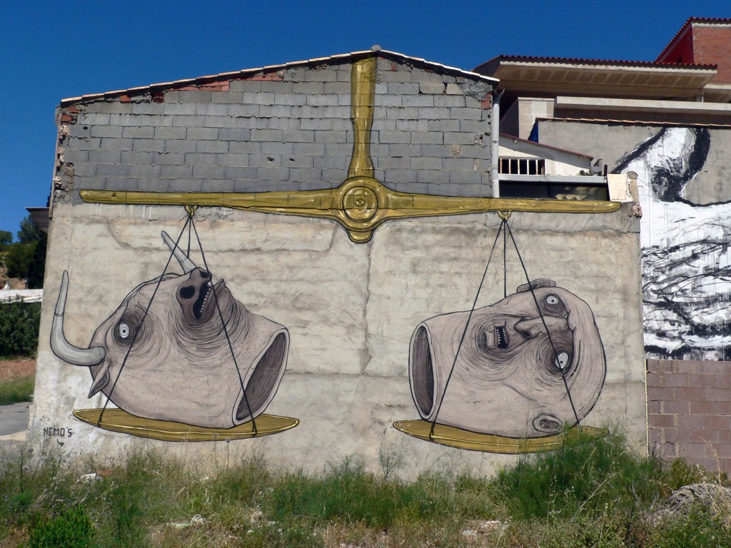 Nemo's, arte urbano Fanzara, Valencia, Digerible