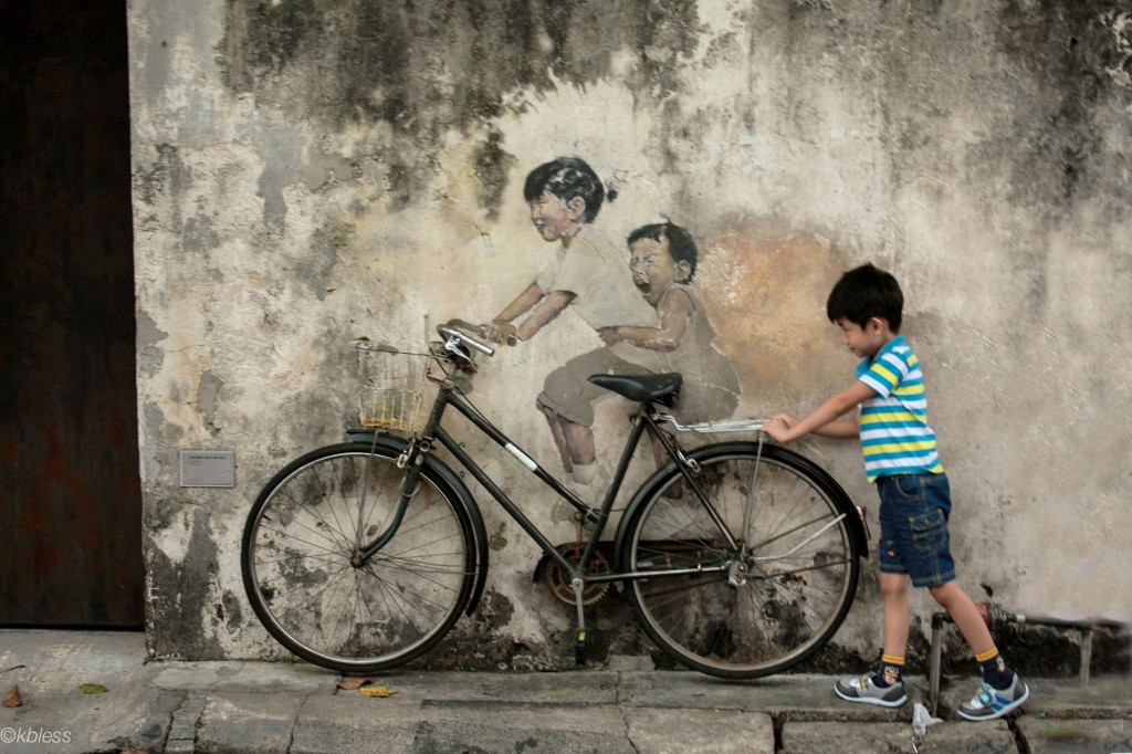 Ernest Zacharevic arte urbano en Malasia