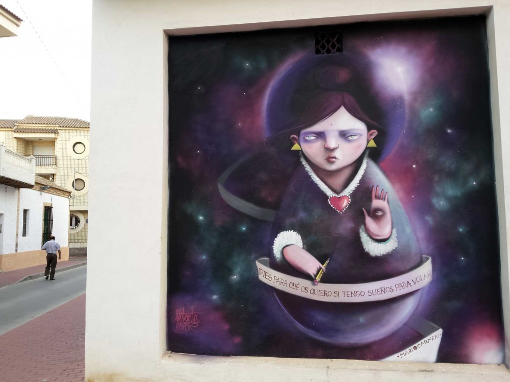  La tonta el bote arte urbano en Murcia