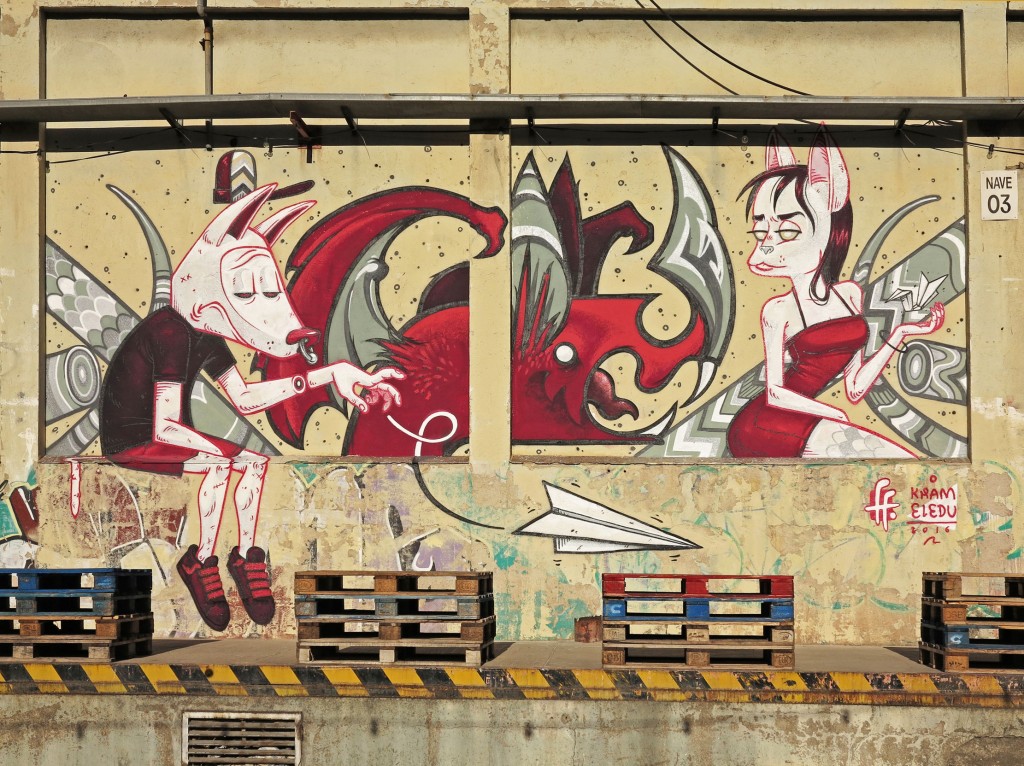 Kram y Eledu arte urbano en Barcelona
