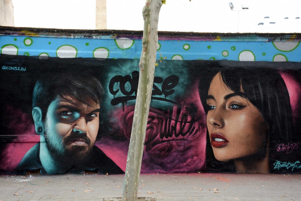 Conse & Bublegum arte urbano en Barcelona