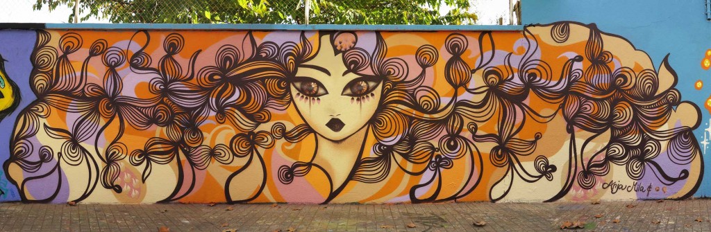 Anja Mila arte urbano en Barcelona