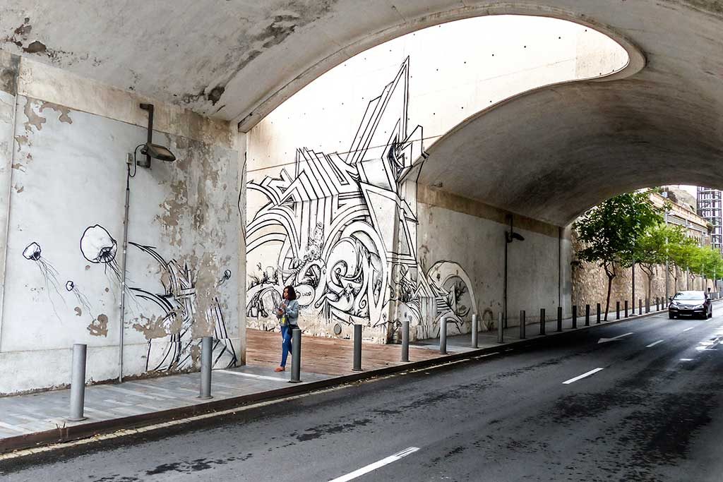 Arte urbano en Cartagena Murcia España