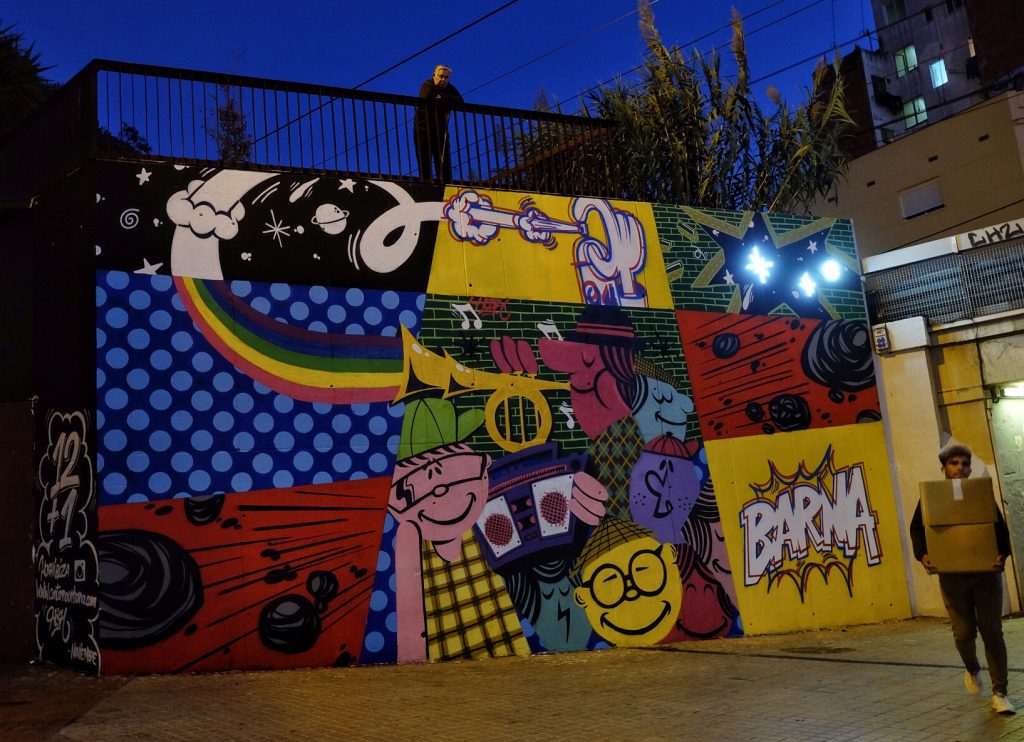 arte urbano Hosh, contorno urbano Hospitalet de Llobregat