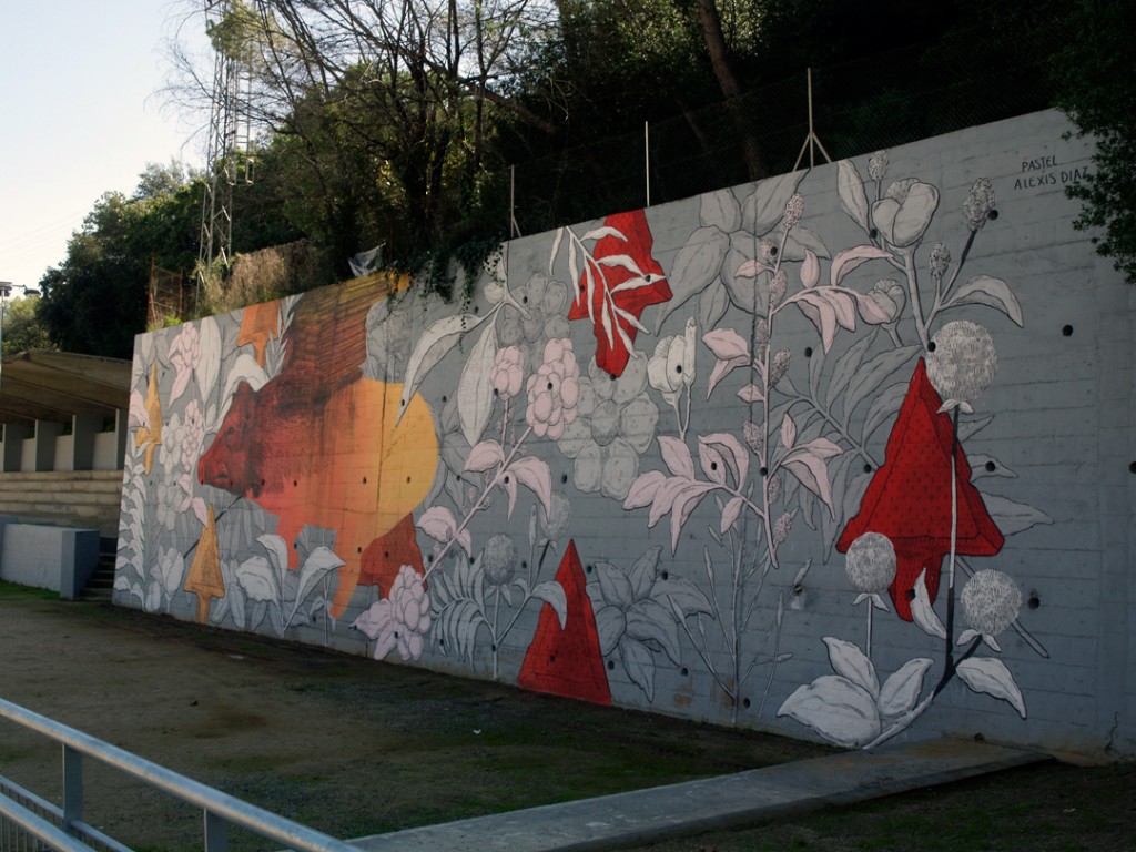 Pastel y Alexis Diaz arte urbano digerible