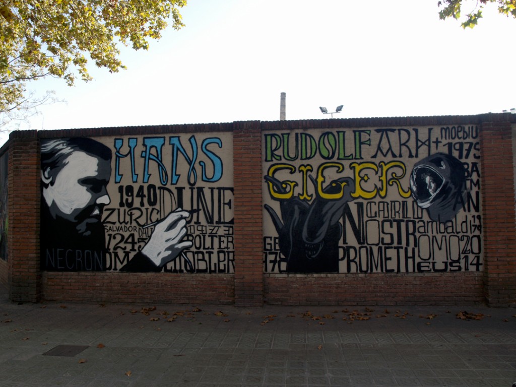 Graffiti jam in H.R. Giger ✙ Memoriam digerible