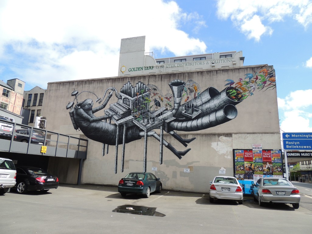 Phlegm - Dunedin Festival de arte urbano 2014 digerible