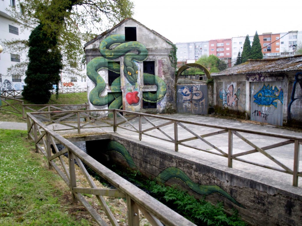 Sokram, Arte urbano, Galicia , digerible