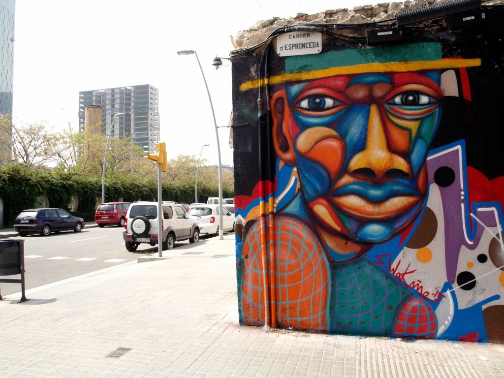 Sebastien Waknine Arte urbano Barcelona, digerible