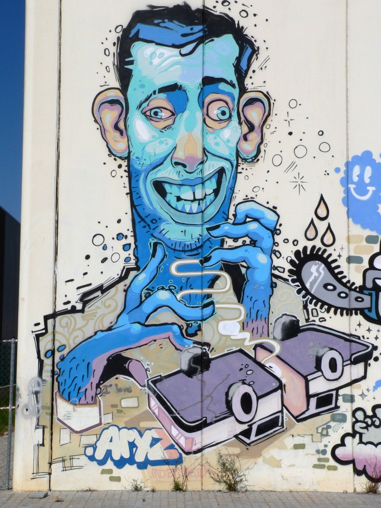 Aryz, arte urbano Barcelona, digerible