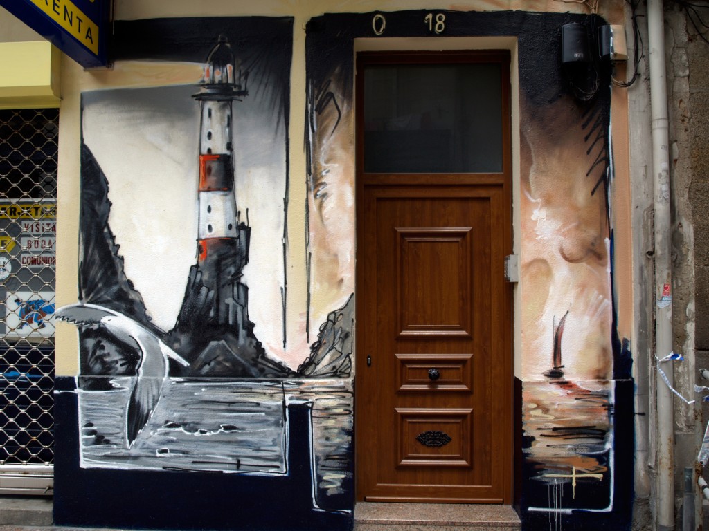 arte urbano en A Coruña, Galicia, Digerible