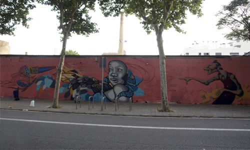 Arte urbano en Barcelona, Selva de mar, digerible