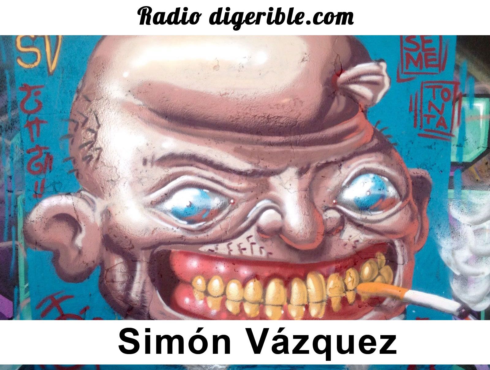 Radio digerible, arte urbano Simón Vázquez