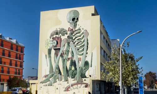 Aryz, arte urbano, Lagos Portugal