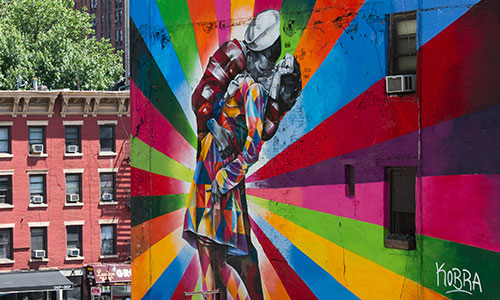 Kobra arte urbano en New York