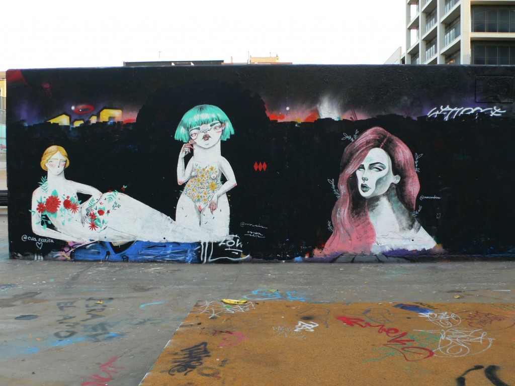 Eva Zurita, Mr Sis, Sandra Martin arte urbano en Barcelona