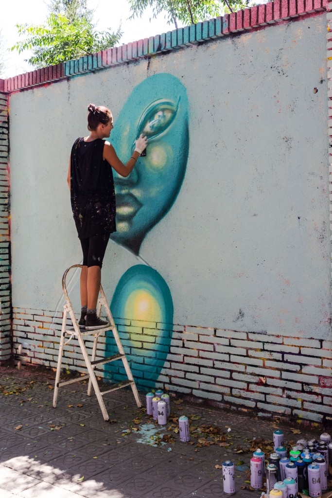 Anja Mila arte urbano en Barcelona