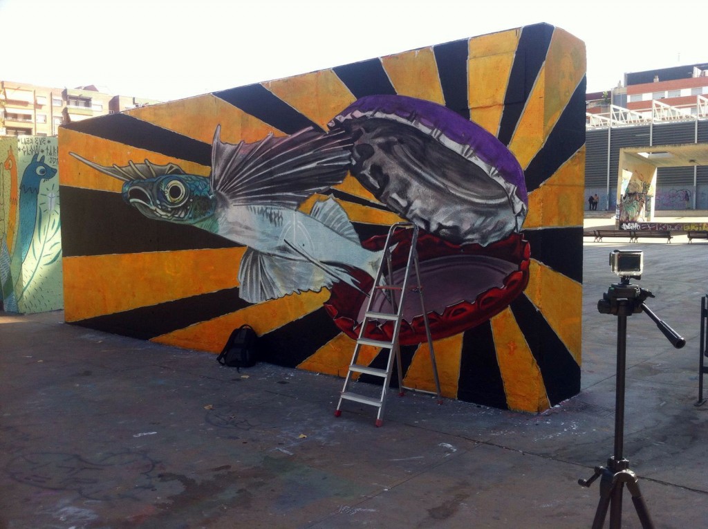 Anamorphic Murals arte urbano en Barcelona