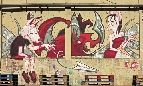 Kram y Eledu arte urbano en Barcelona