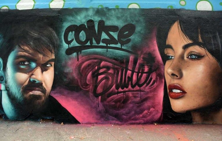 Conse & Bublegum arte urbano en Barcelona