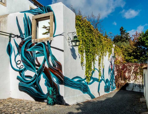 Pantónio arte urbano desde Portugal