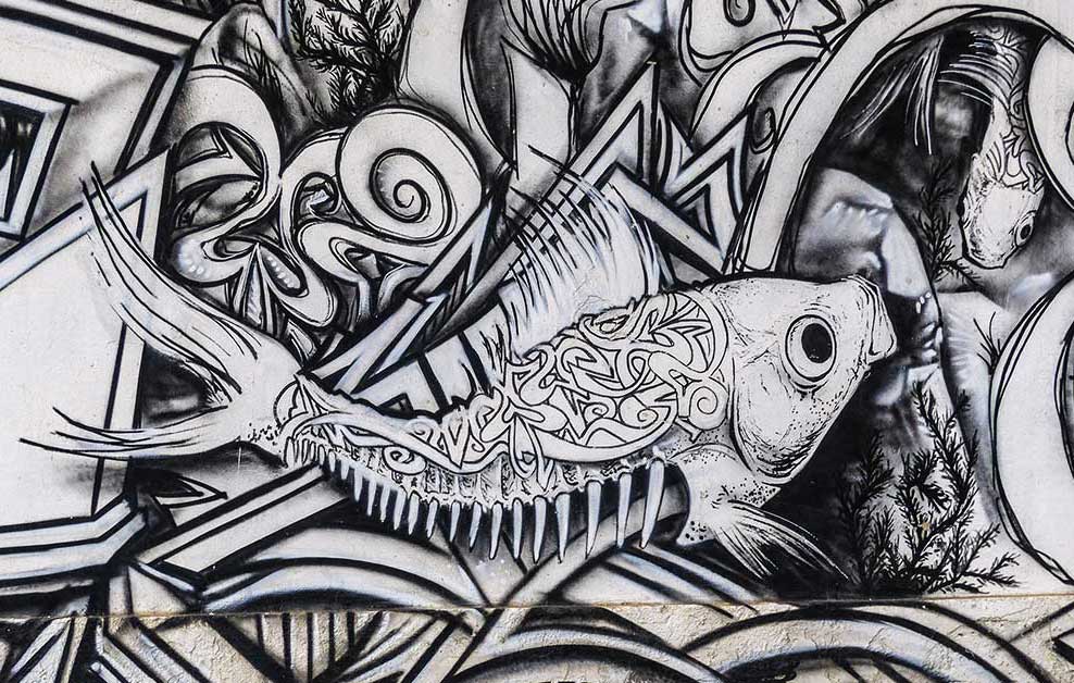 Arte urbano en Cartagena Murcia España