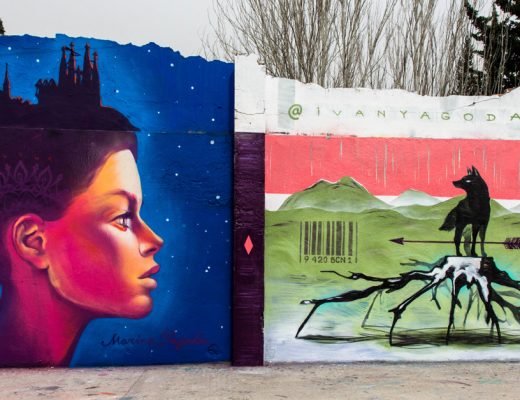 Marina Yagoda e Ivan Yagoda arte urbano en Barcelona