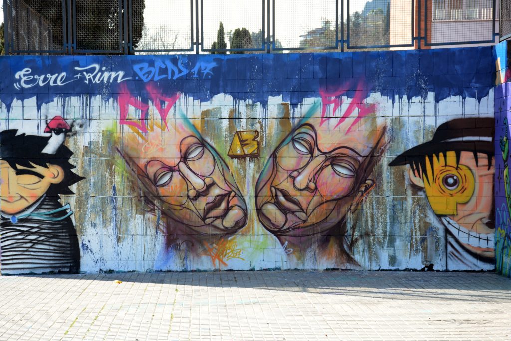 arte urbano, erre, rim, en Barcelona