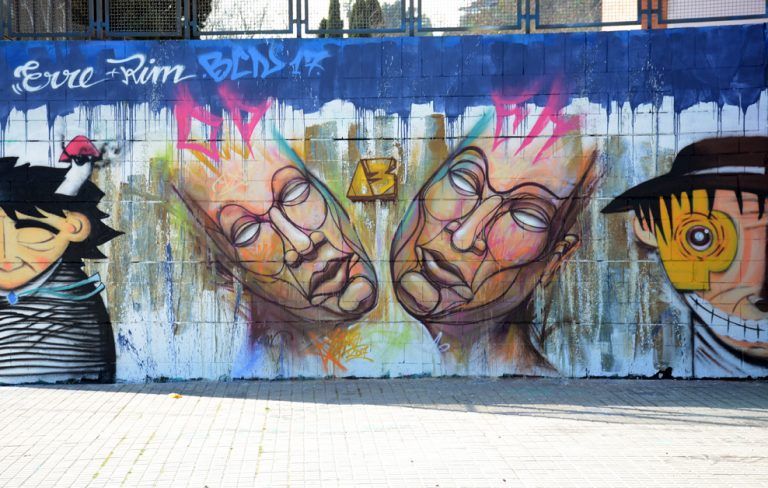 arte urbano, erre, rim, en Barcelona