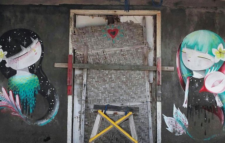 Julieta xlf arte urbano en Indonesia