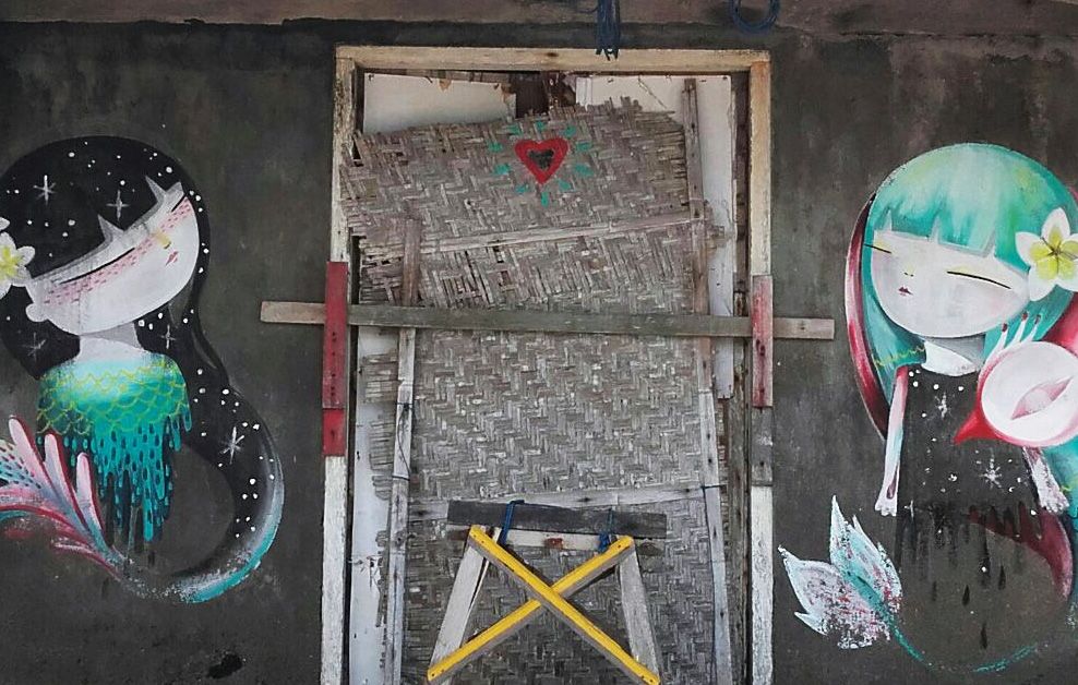 Julieta xlf arte urbano en Indonesia