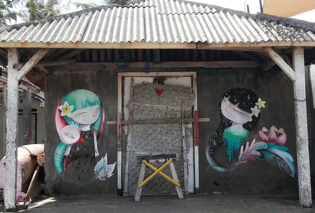 Julieta xlf arte urbano en Indonesia
