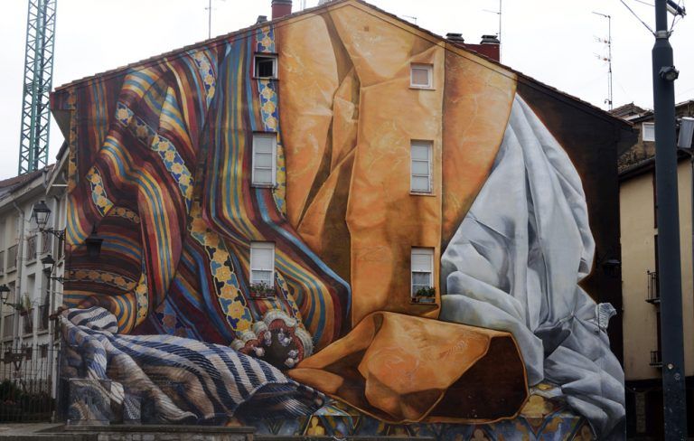 Arte urbano de Verónica y Christina Werckmeister en Vitoria