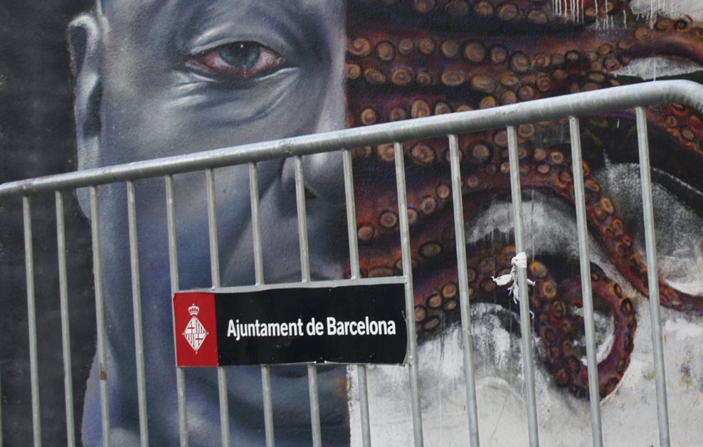 Arte urbano Sebastien Waknine & Sav45 Barcelona