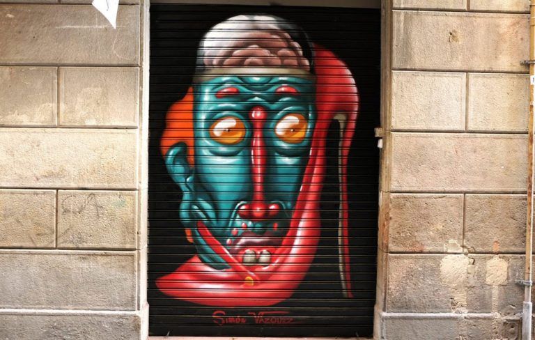 Arte urbano Simón Vázquez, galería de arte bisn cuadrado