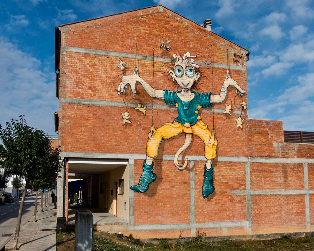 Werens & Limbo arte urbano en Sant Pere de Riudebitlles
