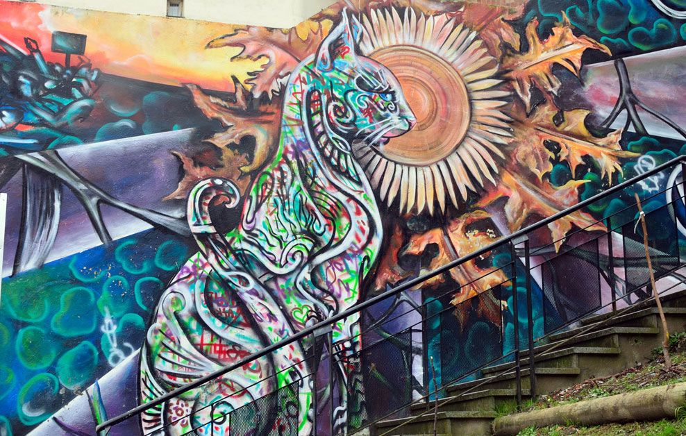 Gisel Rosso arte urbano en Bilbao