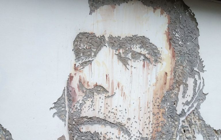 Arte urbano Vhils en Wynwood Walls Miami