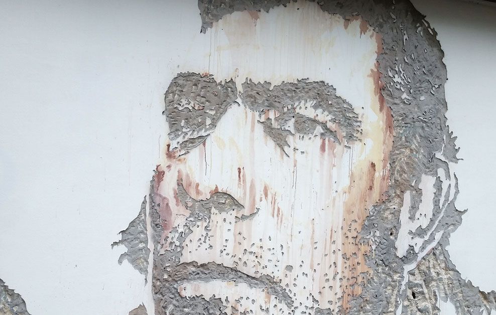 Arte urbano Vhils en Wynwood Walls Miami