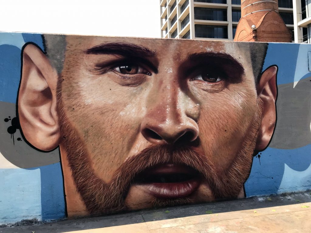 Arte urbano, Cobre, Barcelona, Messi
