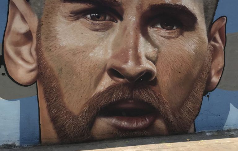 Arte urbano, Cobre, Barcelona, Messi