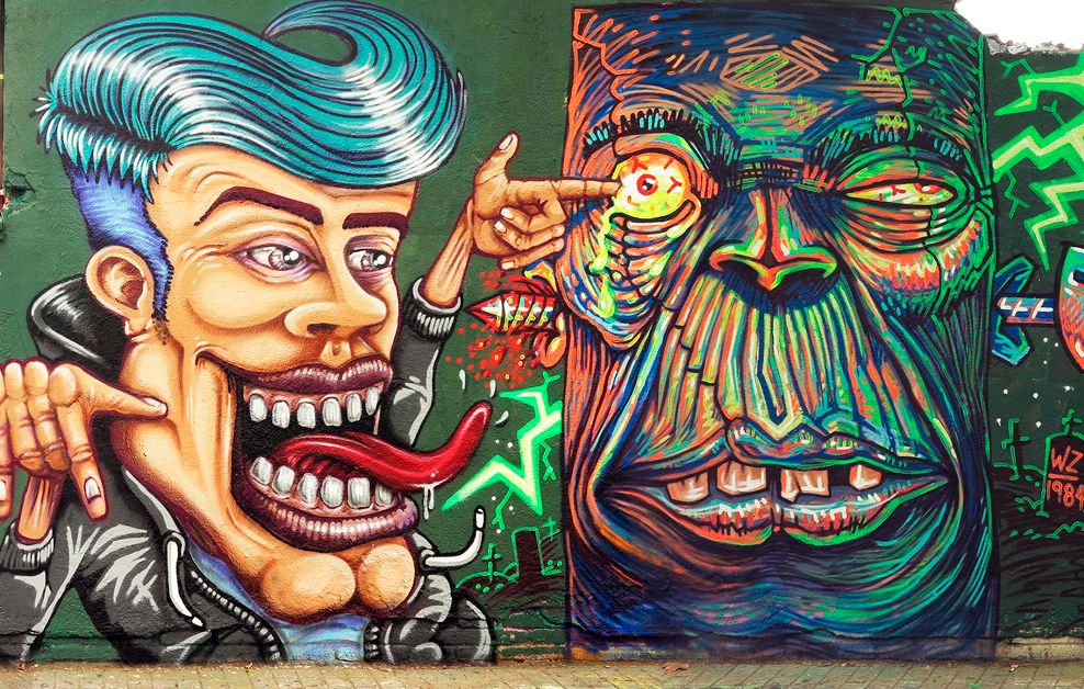 Arte urbano Derz-VZ_1984, Barcelona