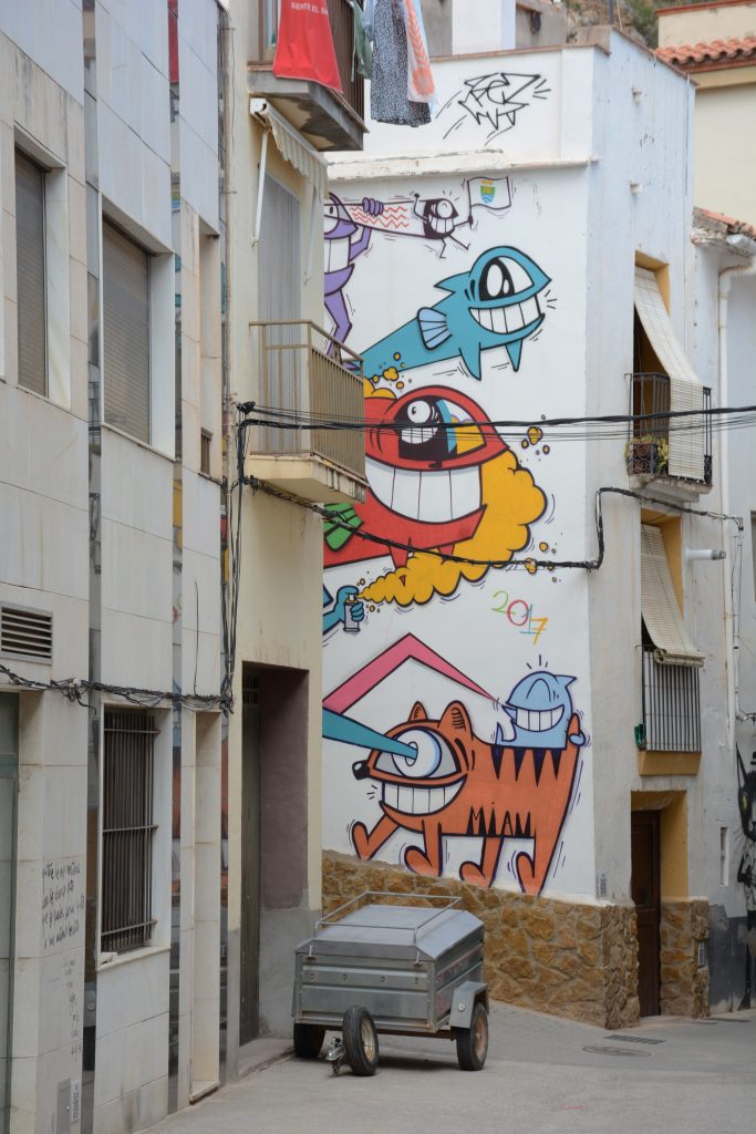 Arte urbano Pez y Sixe Paredes Fanzara