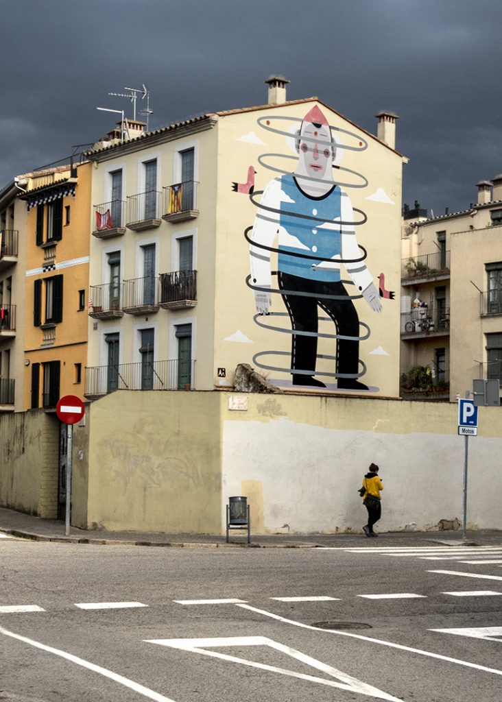 arte urbano en Girona Agostino Iacurci