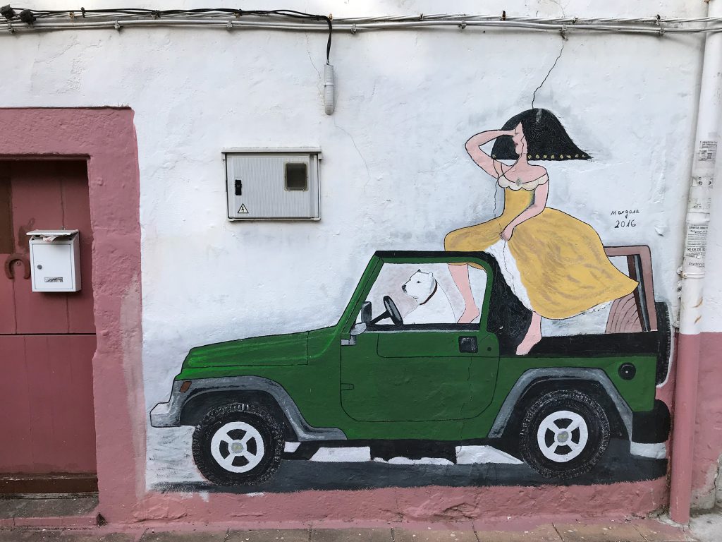 arte urbano Meninas de Canido