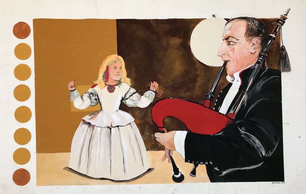 arte urbano Meninas de Canido