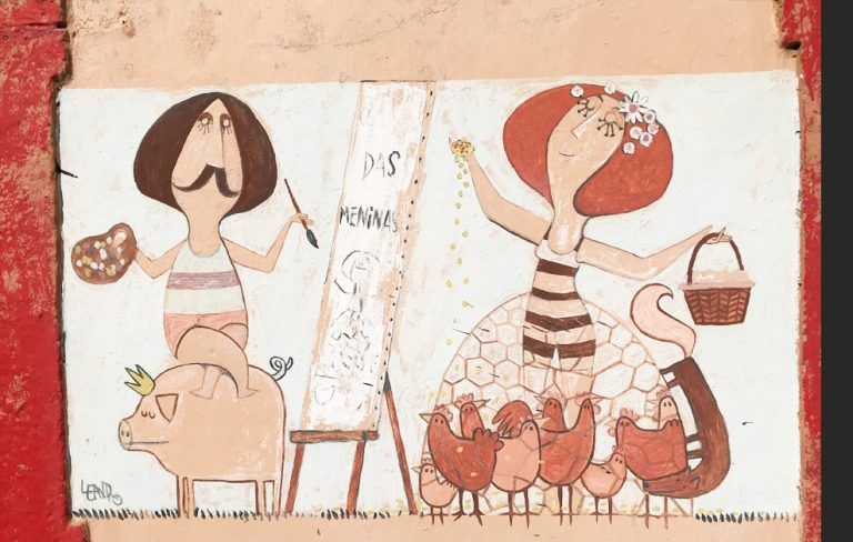 arte urbano Meninas de Canido